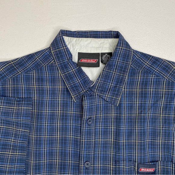 Dickies Other - Dickies Plaid Short Sleeve Button Up Shirt Sz XL